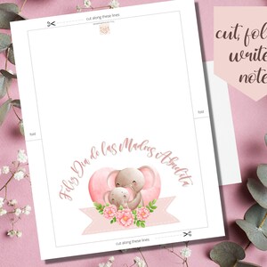 Dia De Las Madres Printable Card Spanish Mother's Day | Etsy