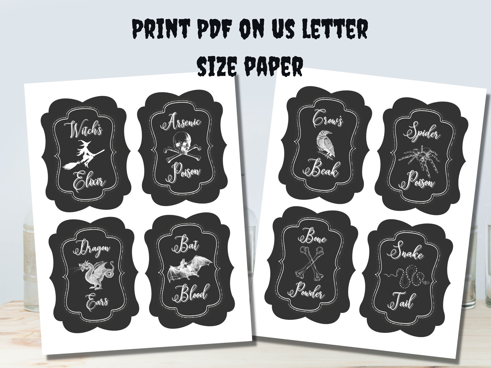 Apothecary Labels | Printable Halloween Apothecary Labels | Potion ...