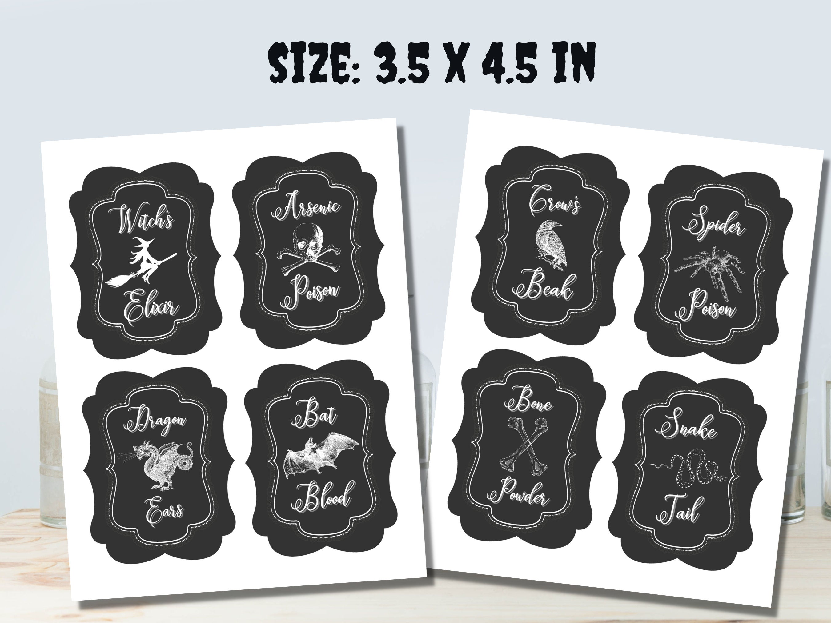 Apothecary Labels | Printable Halloween Apothecary Labels | Potion ...