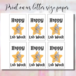 Printable Lab Week Gift Tags | Lab Week | Lab Gifts | Lab Week Game ...