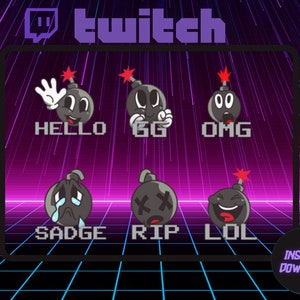Twitch Emotes | Standard Twitch Emotes | Twitch Emotes for Streamers | Discord Emotes | Fun Emote | Emote Pack
