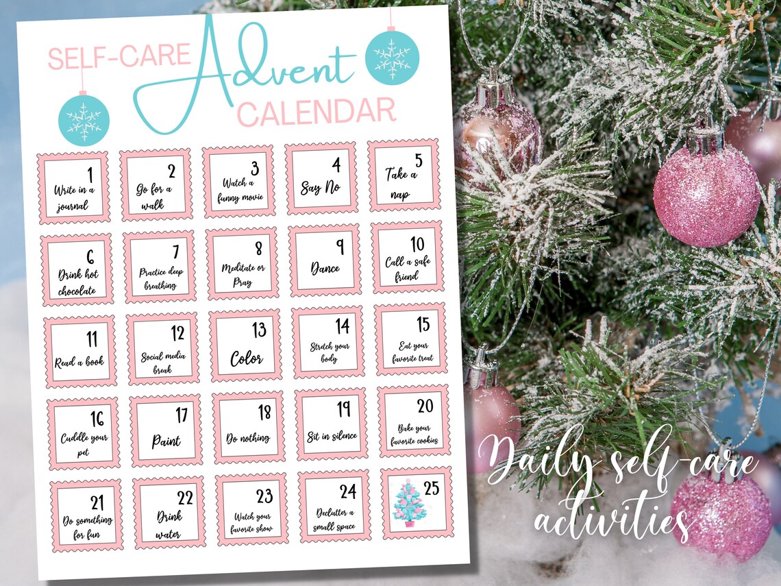 Self Care Advent Calendar Advent Calendar (Download Now) Etsy
