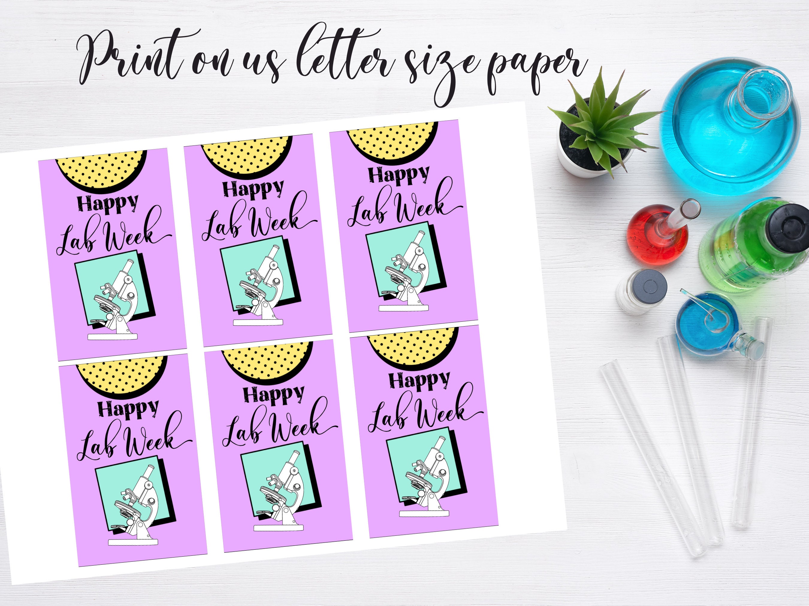 Printable Lab Week Gift Tags Lab Week Lab Gifts Lab Week Game Gift Lab