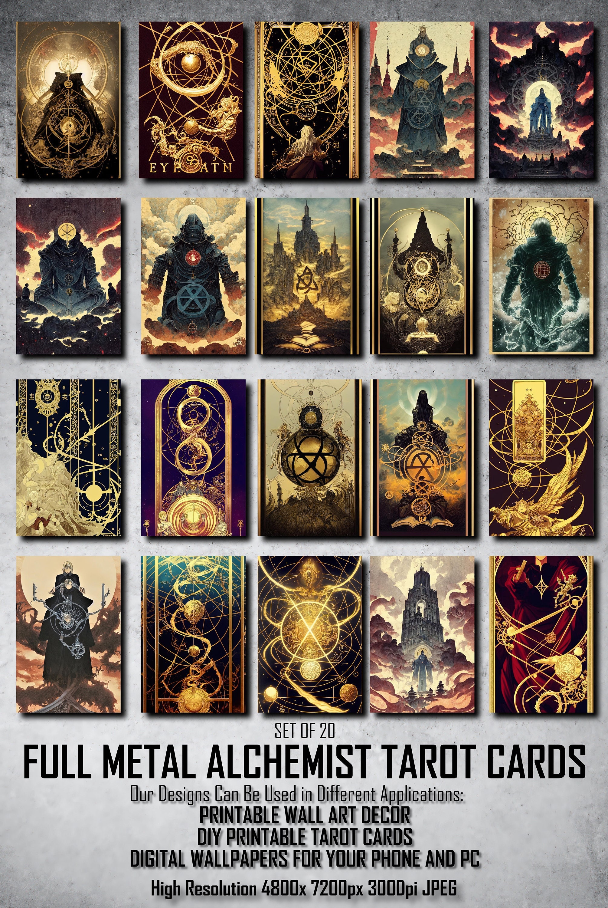 Found images of Fullmetal Alchemist and Fullmetal Alchemist Brotherhood  tarot decks online, but only found one listing for over $100 on !  Anyone know where someone might be able to find these?!?!