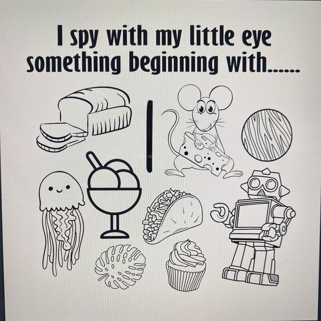 ISPY Coloring Book - Etsy