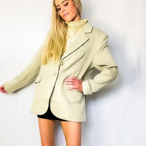 Charlie Boyfriend Blazer in Pistachio - Shop Distinctive Soul