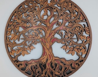 Tree of Life Layered Wall Hanging