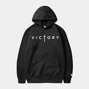 Black Christian Victory Hoodie | Christian hoodies | Gift for Men | Christian pullover | Jesus hoodie | Faith based hoodie