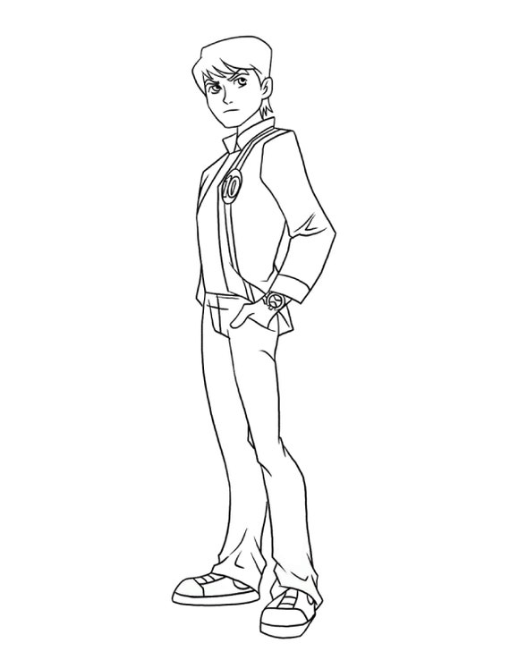 Talking Ben Coloring Pages Printable for Free Download