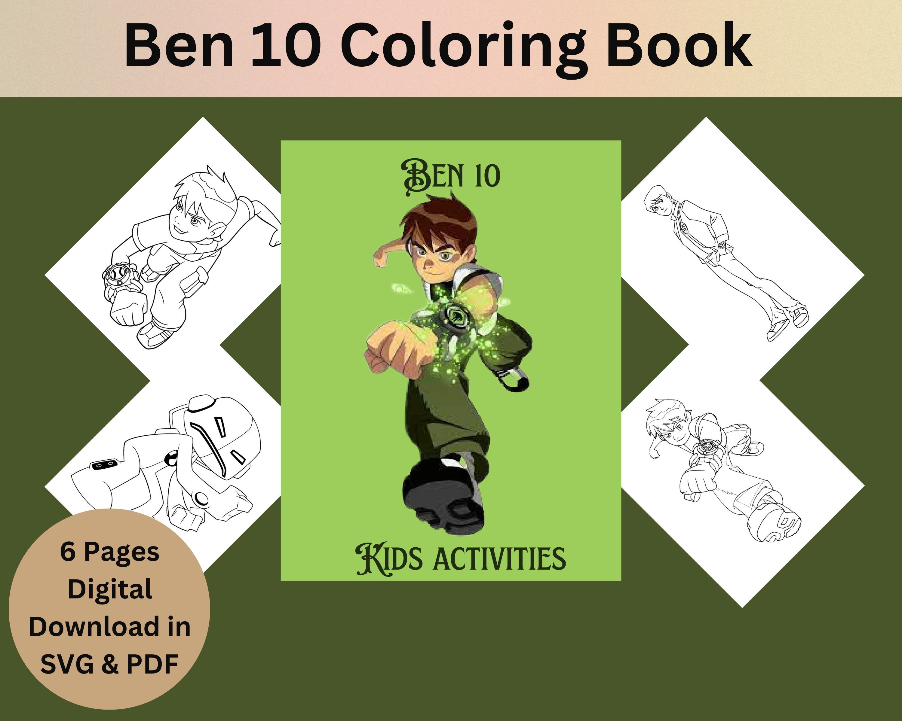 99 BEN 10 Clipart,Ben 10 images,Ben 10 characters,Ben 10 png, printable,  transparent backgrounds, Instant Download