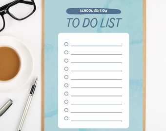 Editable To Do List for Remarkable Tablet | Digital Checklist | PDF Template for Task Management | Customizable Remarkable Template