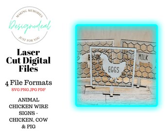 Farmhouse Animal Signs SVG