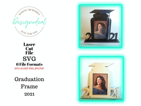 Graduation SVG 2021 Graduation Photo Frame Laser File Grad | Etsy