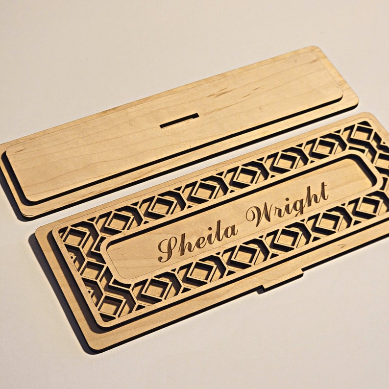 Office Name Plate Stand SVG Digital Files Recognition Laser Files Desk