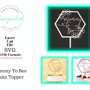 Mommy To Bee Cake Topper | Baby Shower | Cake Topper | Personalized Topper | Mommy To Be Cake Topper | Bee Themed Party | Digital File