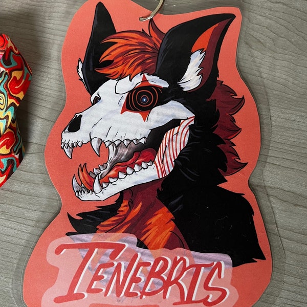 Custom furry badge for conventions physical badge of your fursona digital drawing