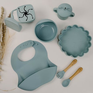 Nala Baby Feeding Set of 7, Silicone Baby Tableware Set, Food Grade Infant  Dinnerware Set, 1 set - Kroger