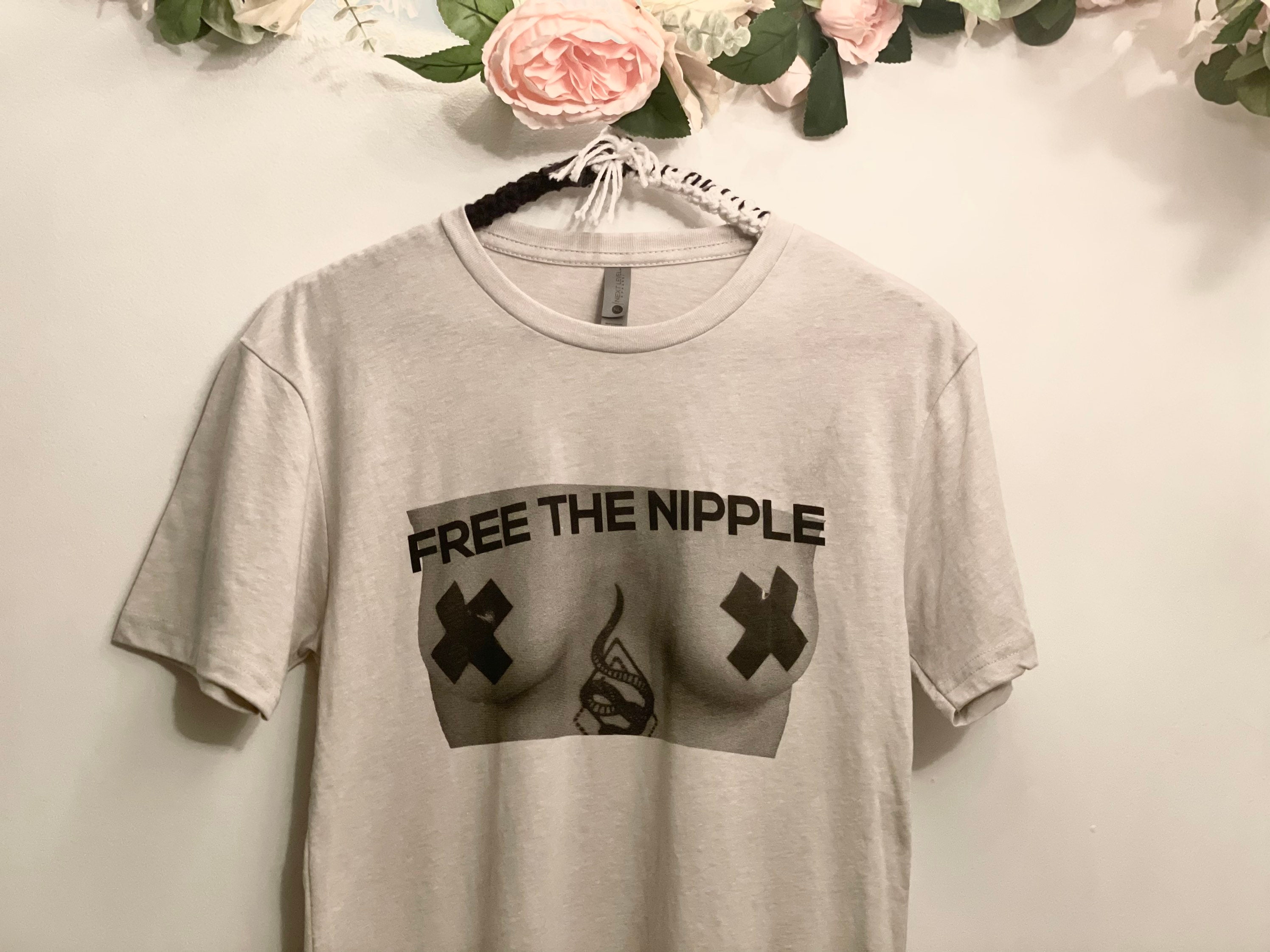 Free the Nipple lime yellow T-shirt