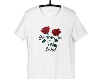Camisa de flores, Camisa de rosas, Camisa personalizada, Camisa para mujer, Camisa, Regalo para ella, Camiseta