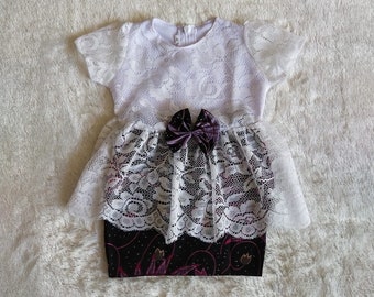 PEPLUM 0-18 months baby Kebaya, baby Kebaya sets SHORT batik skirt, Baby batik sets