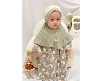 DAISY 0 - 3 months Baby abaya Sets Hijab, muslim baby hijab sets