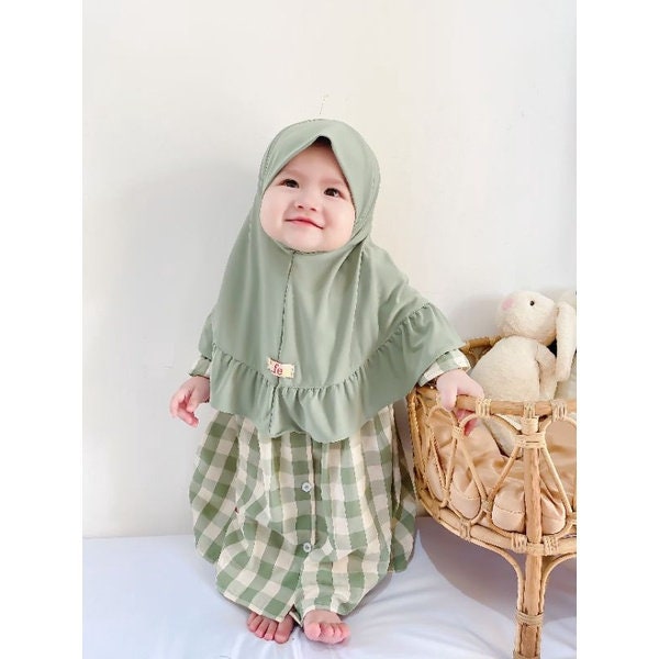 SQUARE 0 - 3 months Baby abaya Sets Hijab, muslim baby hijab sets