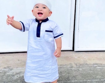 0-12 months Baby Pakistani Khamis, baby boy islamic Qamis