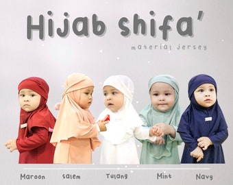 Shifa baby instant hijab with tie
