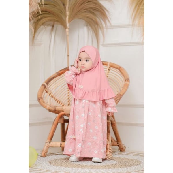 ANNISA  4-12 months Baby abaya Sets Hijab, muslim baby hijab sets