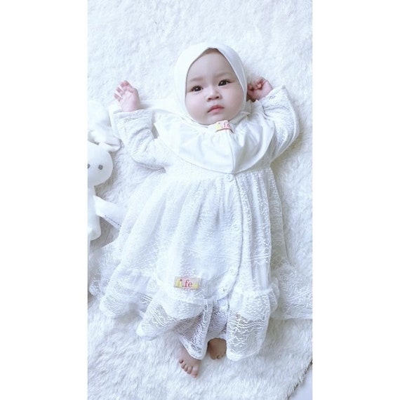 Tenue Musulmane Nouveau-né Robe Prière Musulmane Bébé Garçon FYMNSI - Tenue Islamique Avec Chapeau Et Corde, Polyester, Tailles 0-3M à 2-3 Ans Style Arabe Moyen-orient