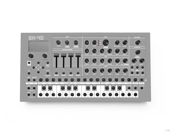 Roland SH-4d - "101 Gray" Vinyl Overlay