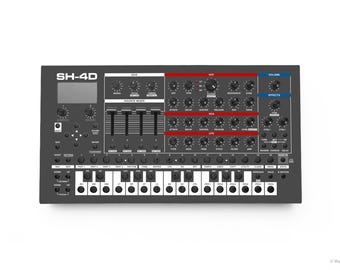 Roland SH-4d - "Juno" Vinyl Overlay