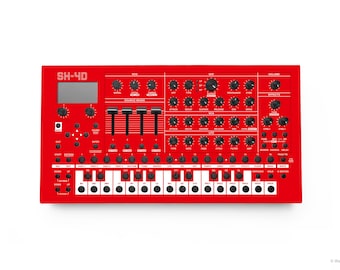 Roland SH-4d - "101 Red" Vinyl Overlay