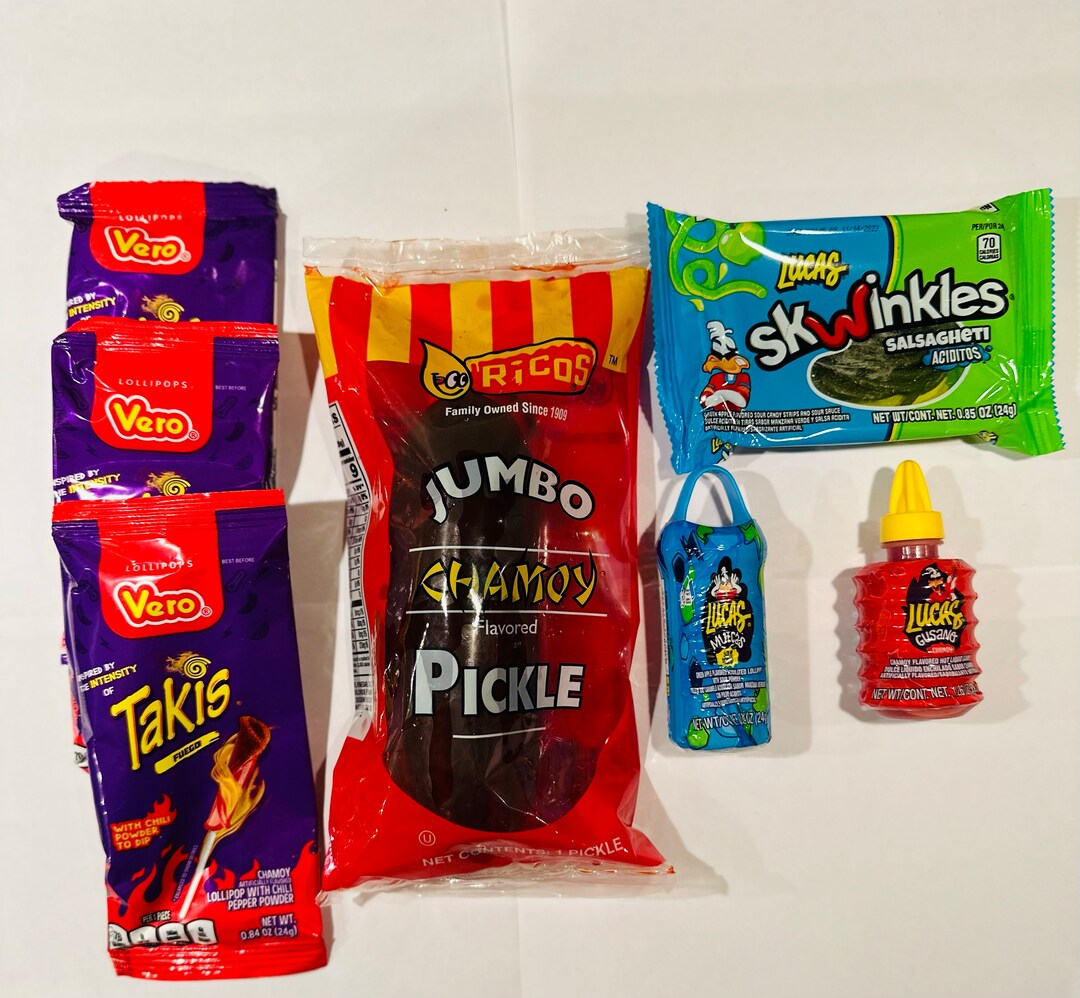Chamoy Pickle Kit 7 ITEMS Takis Packages Trending Sour Mexican Etsy