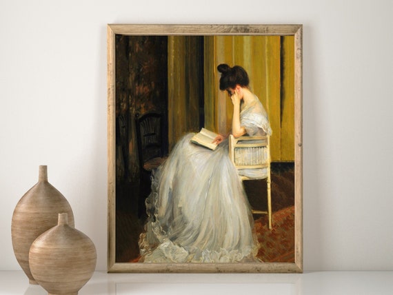 読書する女性の肖像画、ビクトリア朝の絵画、ルネッサンスの絵画