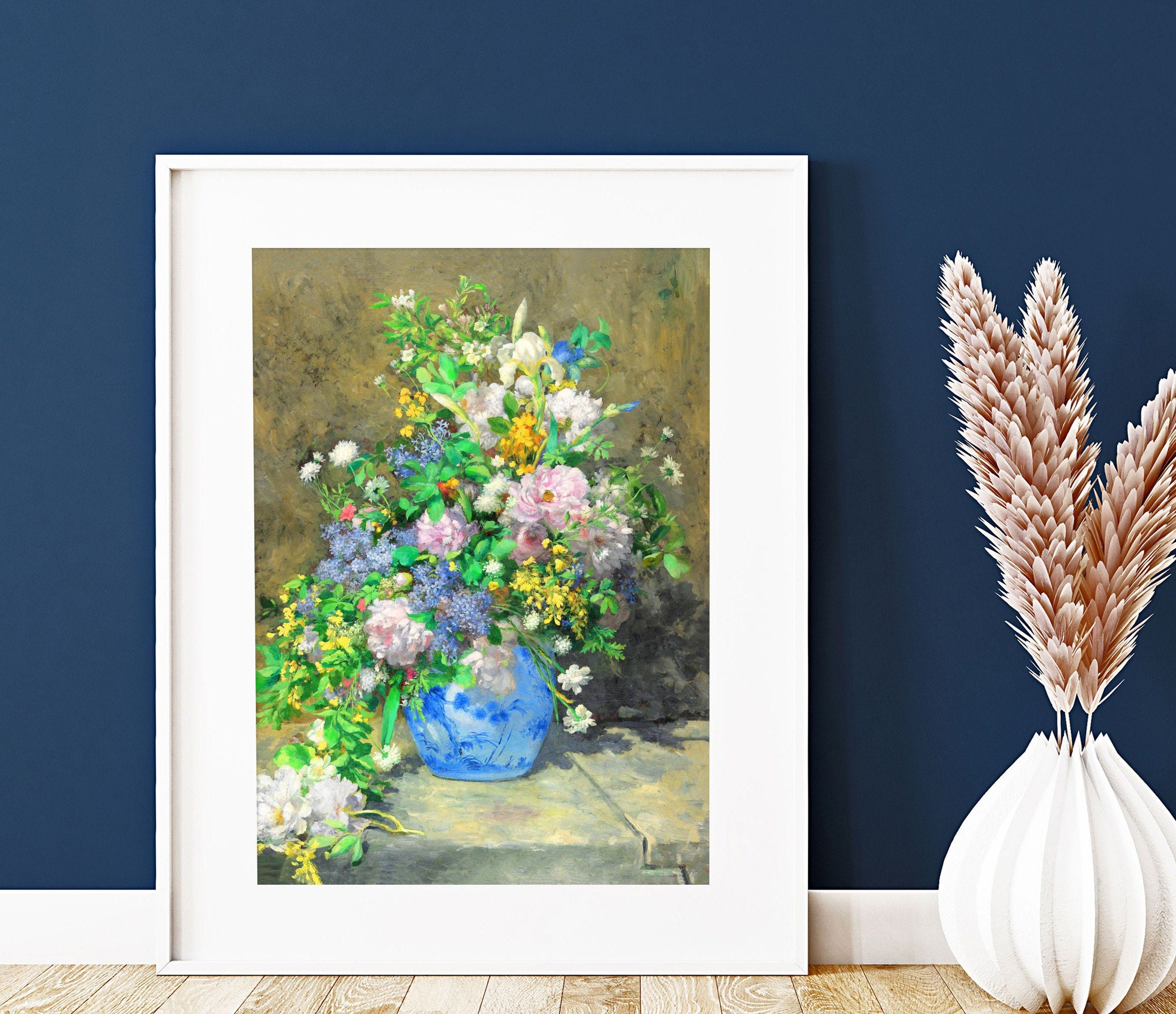 春の花束、ピエール・オーギュスト・ルノワールの絵画、デジタル 春の花束、ピエール・オーギュスト・ルノワールの絵画、デジタル