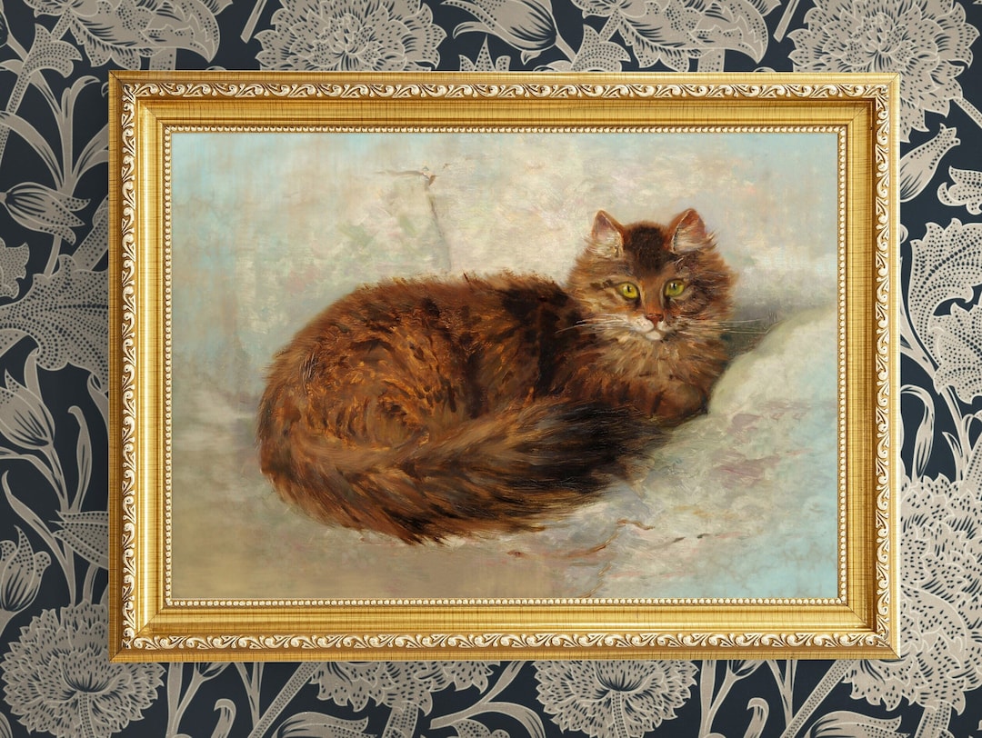Vintage Cat Oil Painting by Henriette Ronner Knip (digital Download) - Etsy