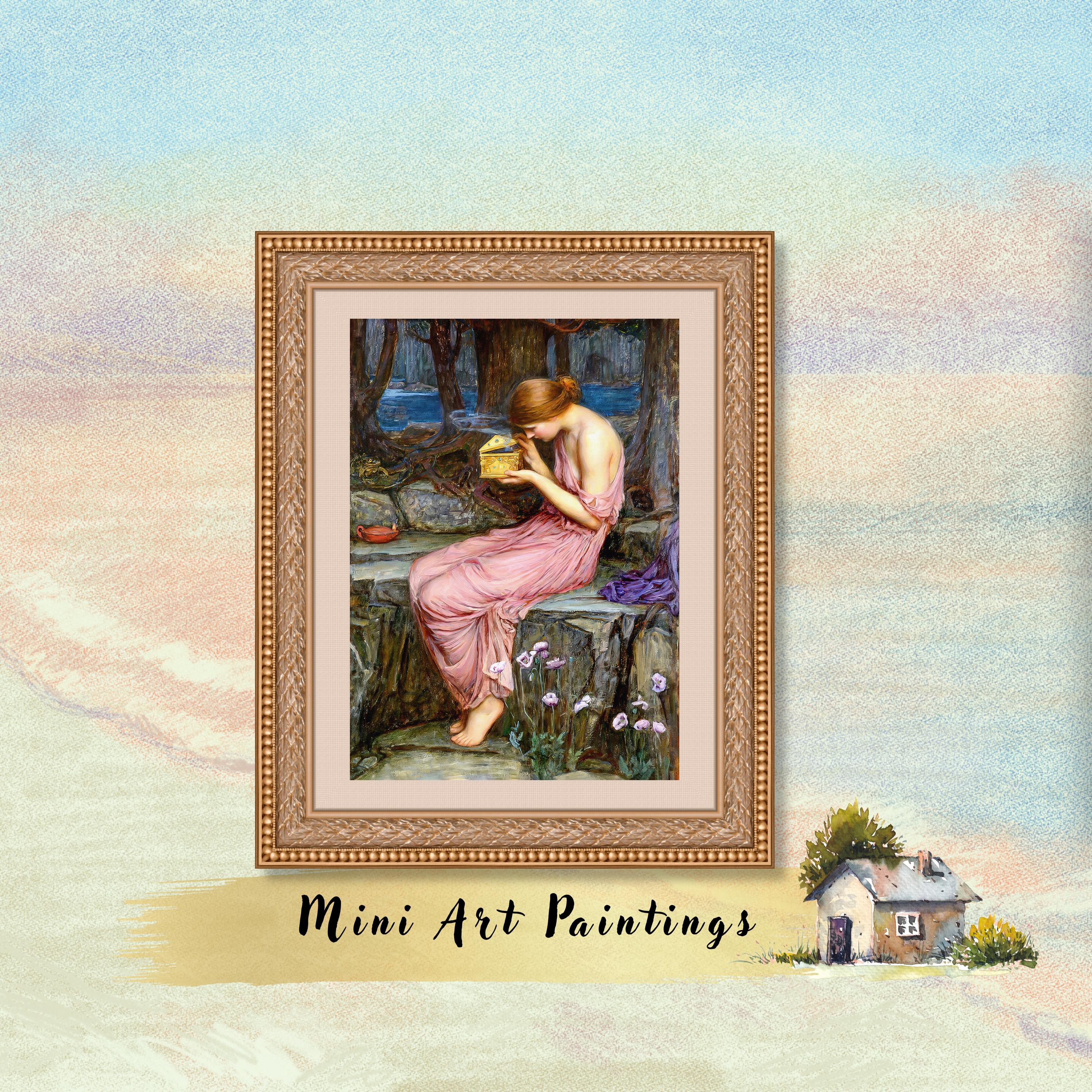 Pre Raphaelite Box Psyche Opening the Golden Box Print: Pre-raphaelite Vintage Art ...