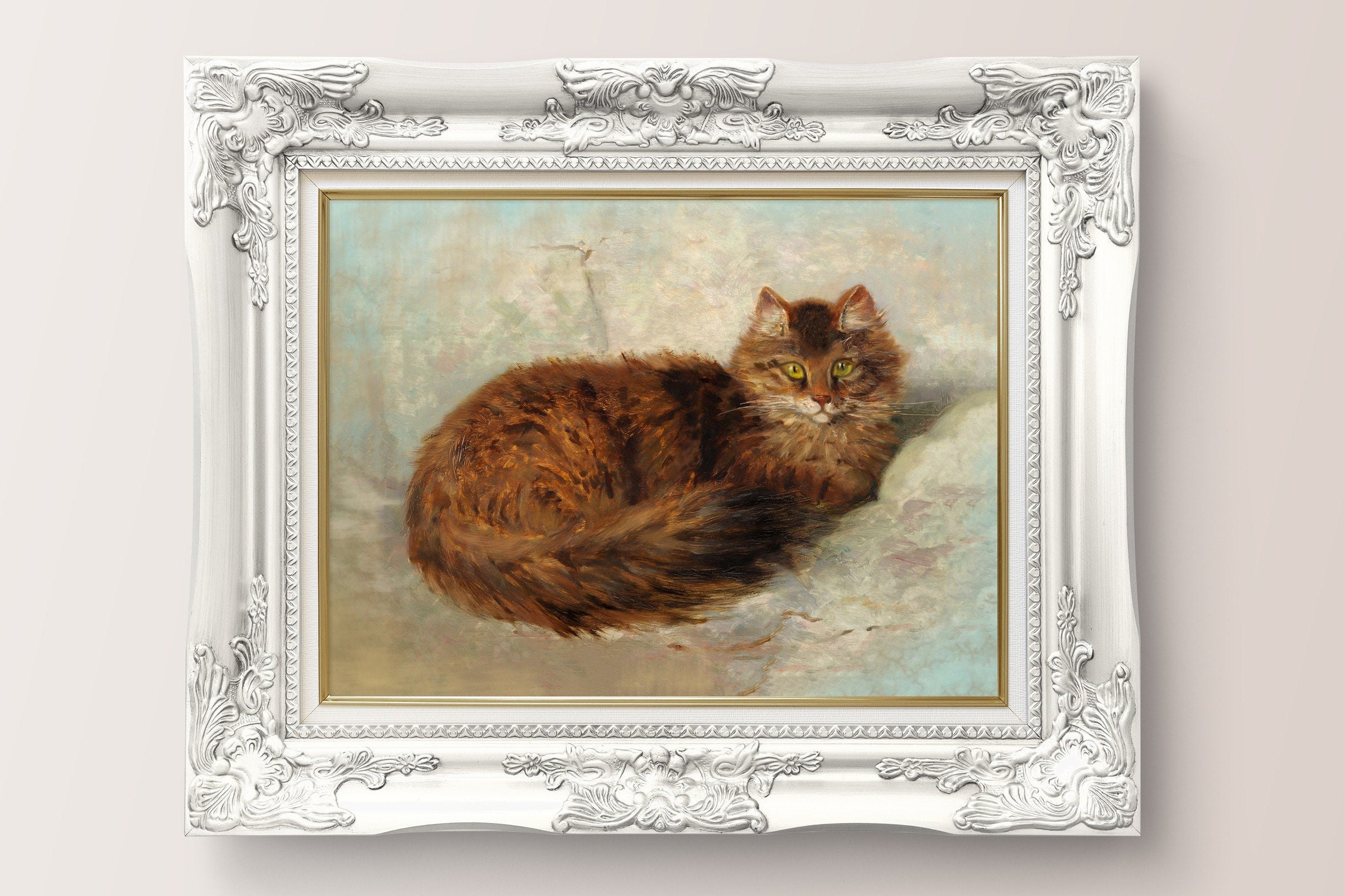 Vintage Cat Oil Painting by Henriette Ronner Knip (digital Download) - Etsy