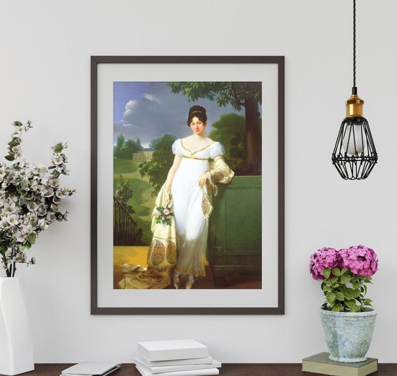 Victorian Woman Portrait: Bridgerton Style Art Print (Digital Download)