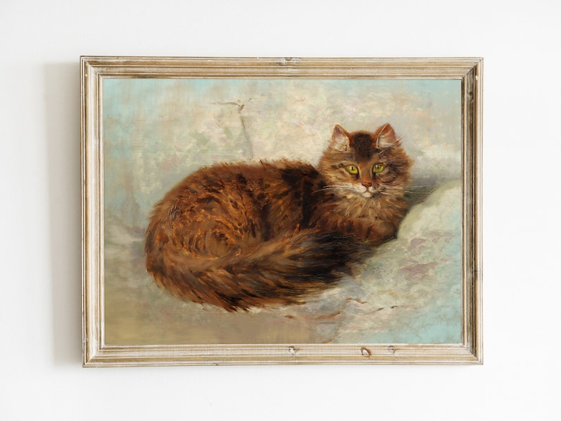 Vintage Cat Oil Painting by Henriette Ronner Knip (digital Download) - Etsy