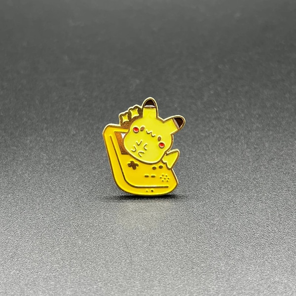 Gameboy Pikachu Pokemon Enamel Pin - Unique and Collectible Lapel Pins, Perfect for Fans & Collectors, Cute Holiday Gift