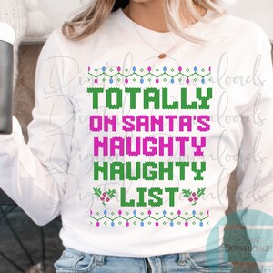 Nichts Liste Png, Weihnachten png, Retro Weihnachten png, Urlaub Sublimation, Weihnachten Sublimation, Frohe Weihnachten png, hässlicher Pullover Png
