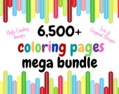 6,500+ Coloring Pages Bundle - COLORING PAGES 4 YEARS! Coloring Pages Printable, Coloring Pages, Digital Coloring Pages, Adult Coloring Page