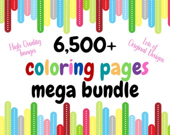6,500+ Coloring Pages Bundle - COLORING PAGES 4 YEARS! Coloring Pages Printable, Coloring Pages, Digital Coloring Pages, Adult Coloring Page