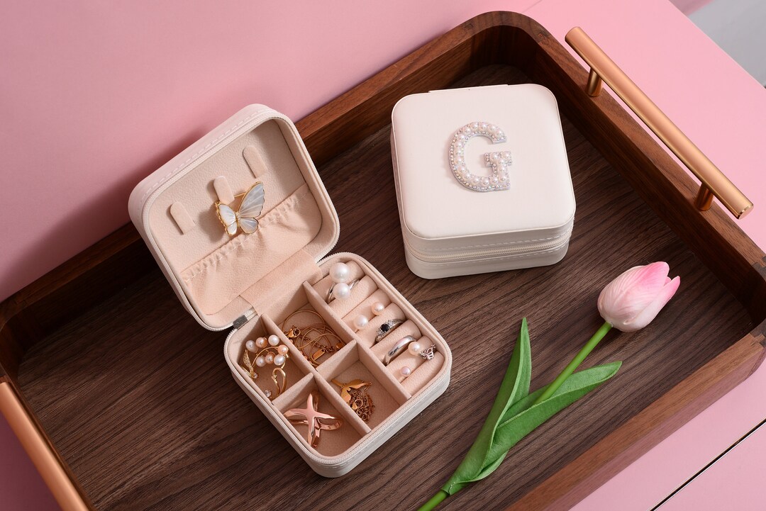 Monogram Jewelry Box Personalized Gift for Women Friends Teen Etsy