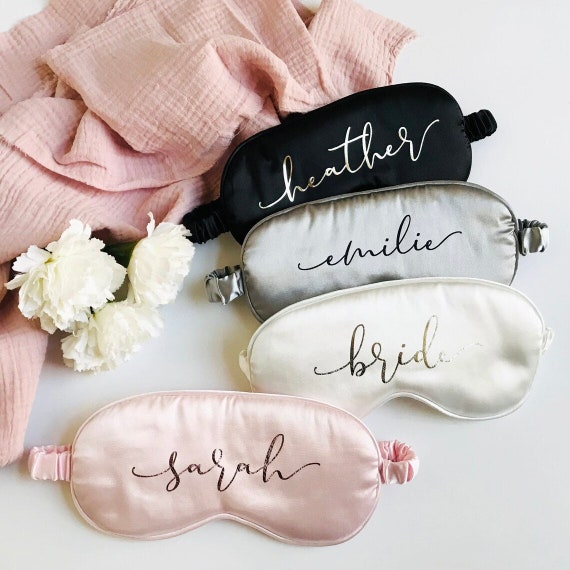 Personalised Eye Mask for Bridal Partywedding Etsy Australia