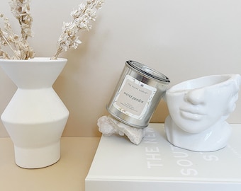 Secret Garden - Coconut Soy Wooden Wick Candle - Phalate-free, Gluten-free, Paraben-free