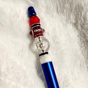 Football Pen | Customizable Game Day Sports Ballpoint Beaded Glitter Pens  | Christmas Gift | Stocking Stuffer