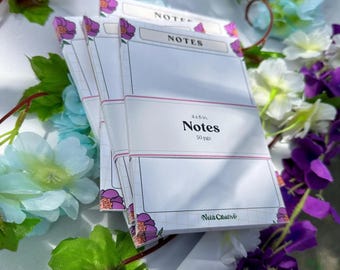 Bayahibe Rose Note Pad | Bayahibe Rose | Notes | Note Taking | Bayahibe Rosa | Paper Pad | Stationary | Flower| Flor | Latinx